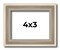 Photo Size Classic Modern Silver Frame - UV Acrylic, Foam Board Backing, Hanging Hardware